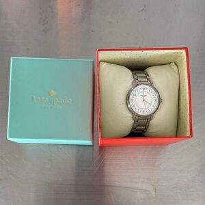 Kate Spade Silver Watch with White Dial